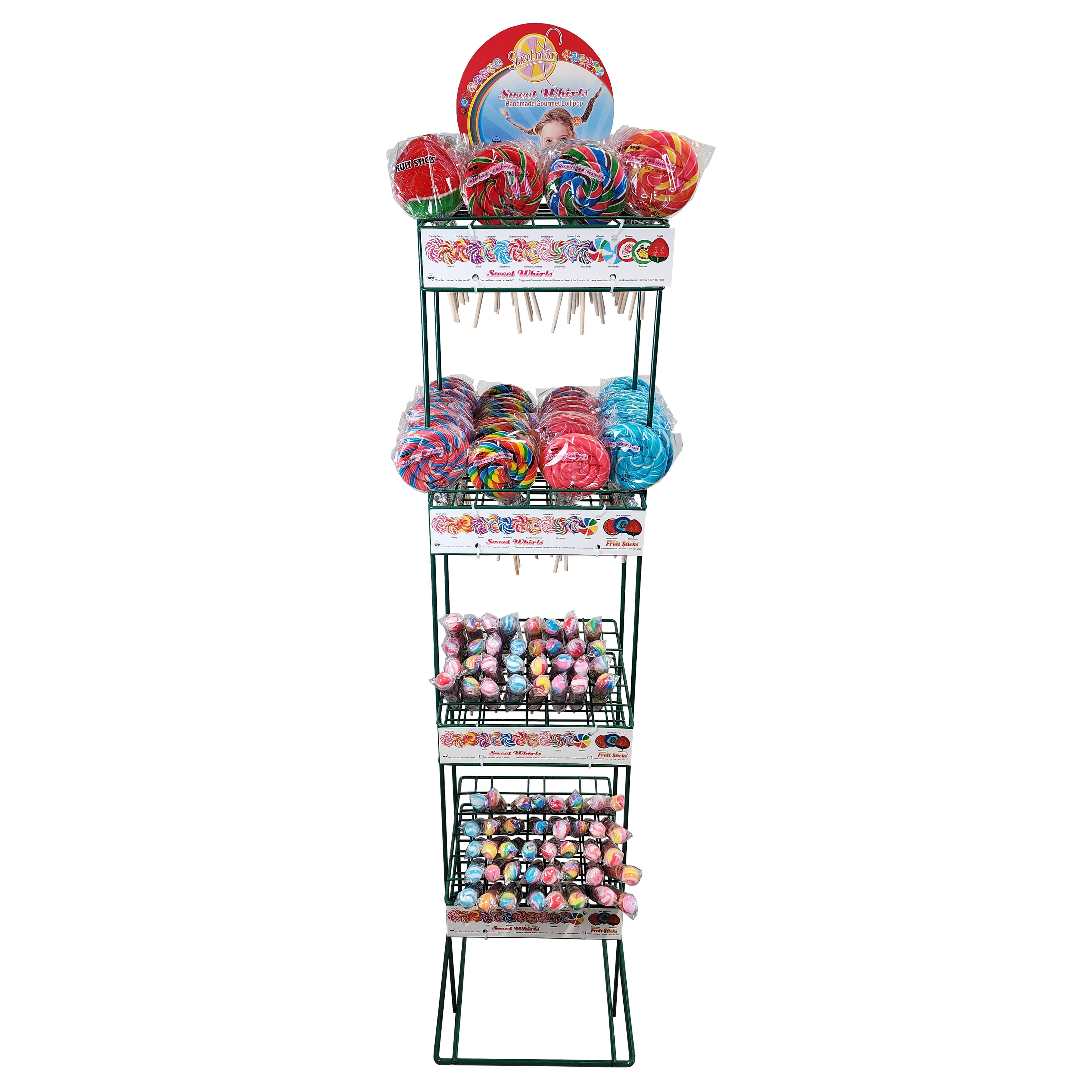 floor standing wire display rack