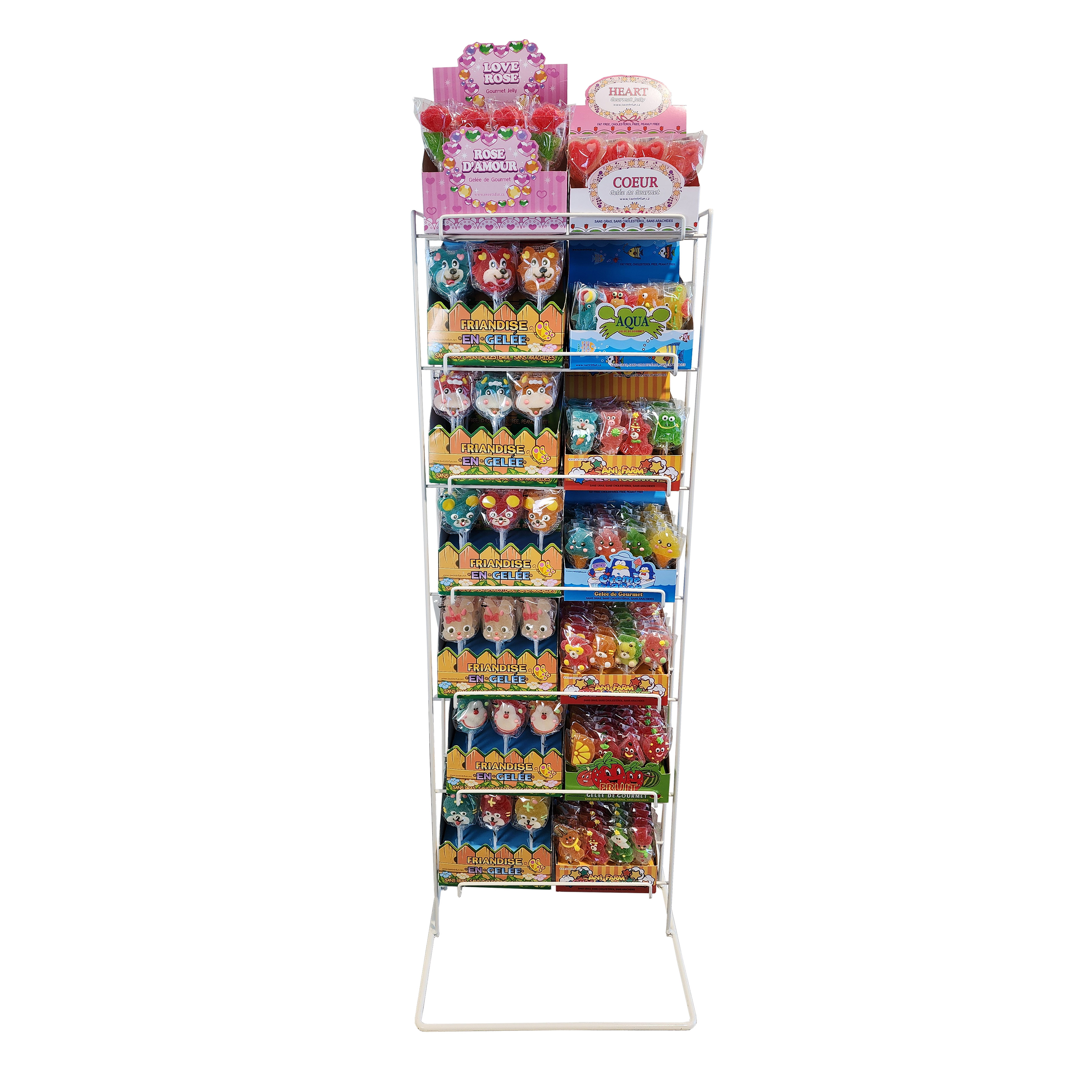 floor standing display rack for Gourmet Jelly